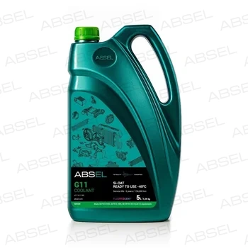 Антифриз ABSEL G11 GREEN COOLANT Si-OAT -40 5л/5.36кг